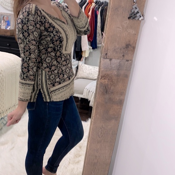 Lucky Brand top boho cotton blend size small - Picture 3 of 6